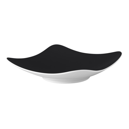 Seltmann Coupschale eckig 22x22 cm M5384, eckig, Form: Coup Fine Dining, Dekor: 57350 schwarz, hohe Kantenschlagfestigkeit, Made in Germany