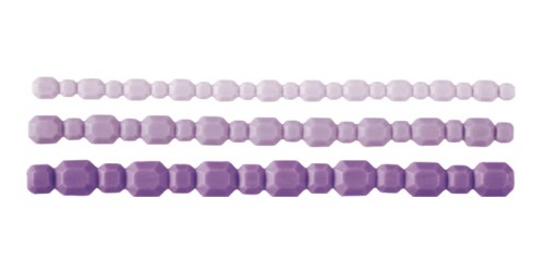 Silikonformen DELÍCIA DECO, Bordüre mit Edelsteinen