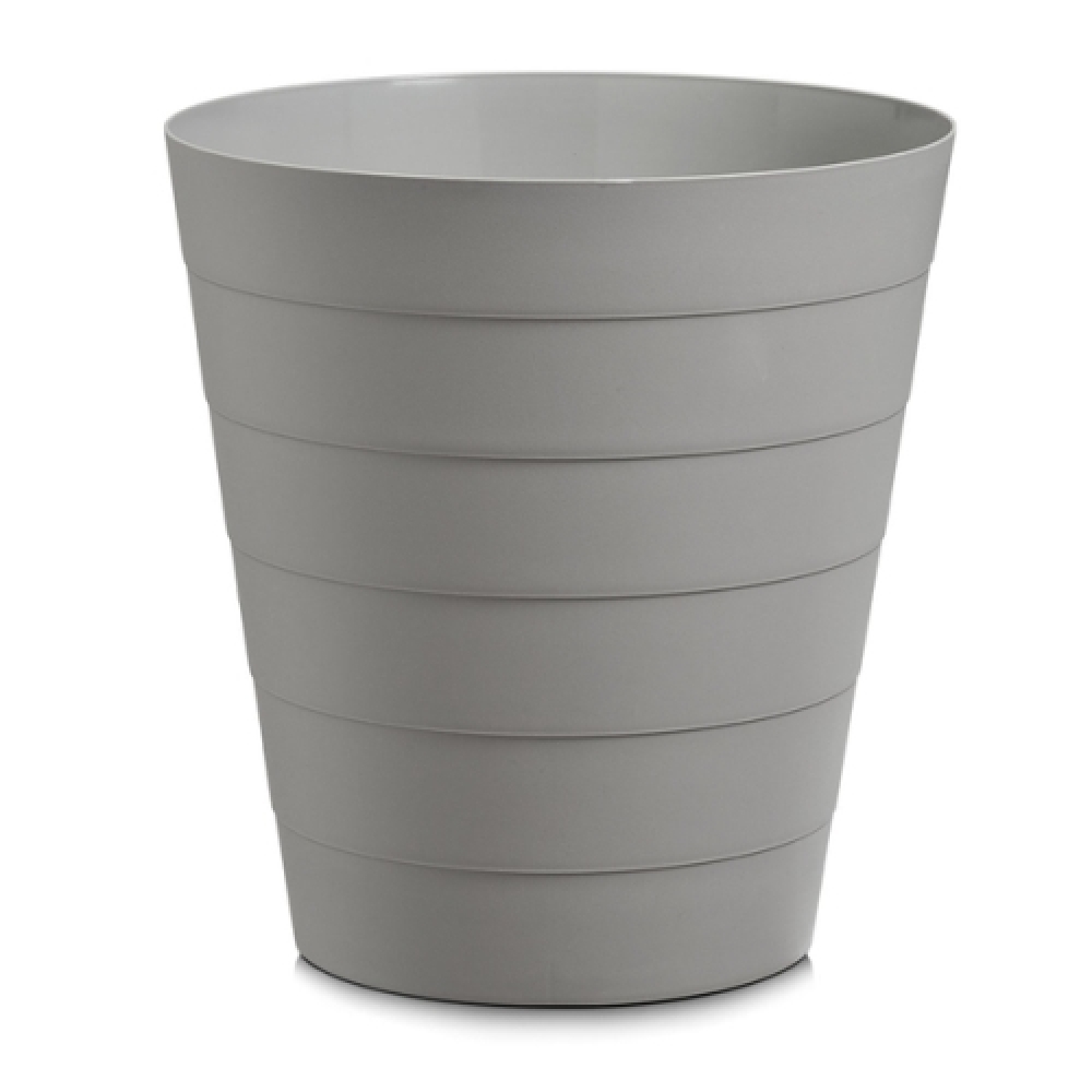 Papierkorb RONDI, Farbe: grau, Volumen: 13,5 Liter, Material: Kunststoff, Höhe: 30 cm, Durchmesser: 29 cm