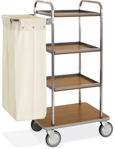 ETERNASOLID® Wäschewagen Edelstahl/Holz Purpose-W, Basis 72cm