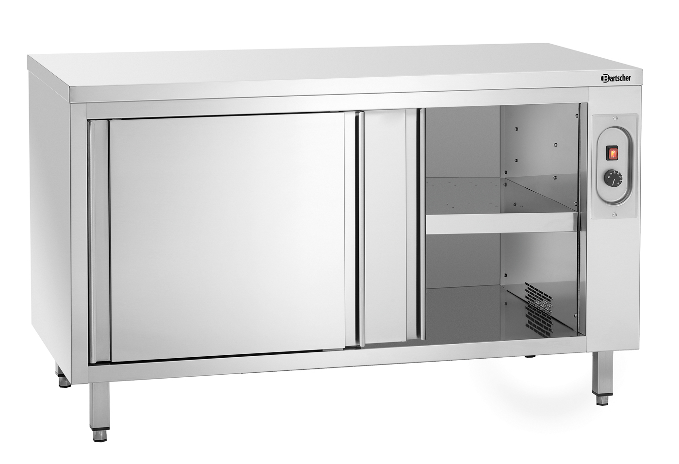 Bartscher Wärmeschrank 700, B1400 | Tiefe Innen:620 mm | Maße: 140 x 70 x 85,0 cm. Gewicht: 86 kg