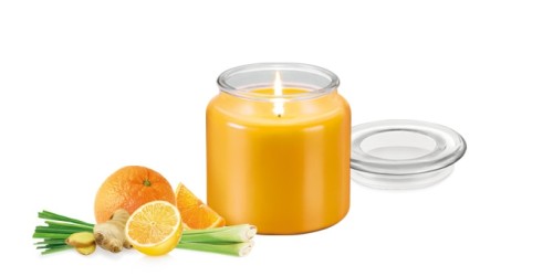Duftkerze FANCY HOME 410 g, Zitronengras