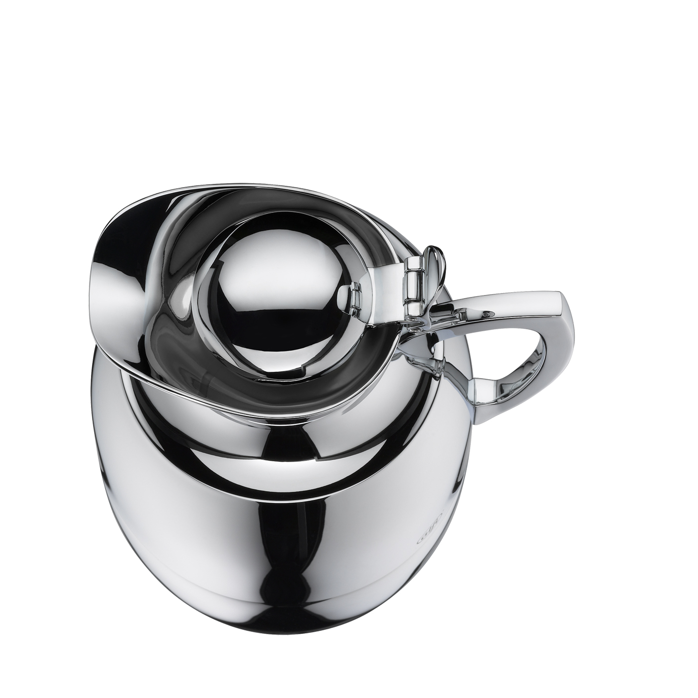 Isolierkanne Juwel 1,0 l; beste Isolierleistung hält 12 h heiß und 24 h kalt; isoliert mit hygienischem Hartglaseinsatz