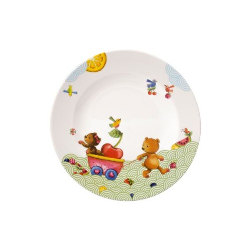 Villeroy & Boch Hungry as a Bear Kinderteller flach, Durchmesser: 21,5 cm