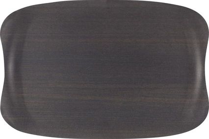 Roltex Speisetablett Earth Wave, 32 x 21 cm, dunkles Holz