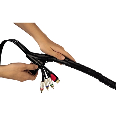 Hama Kabelschlauch 30 mm x 1,5 m (Ø x L) Kunststoff schwarz