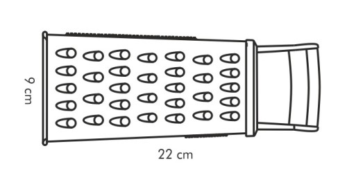 Reibe mit Kunststoffgriff HANDY