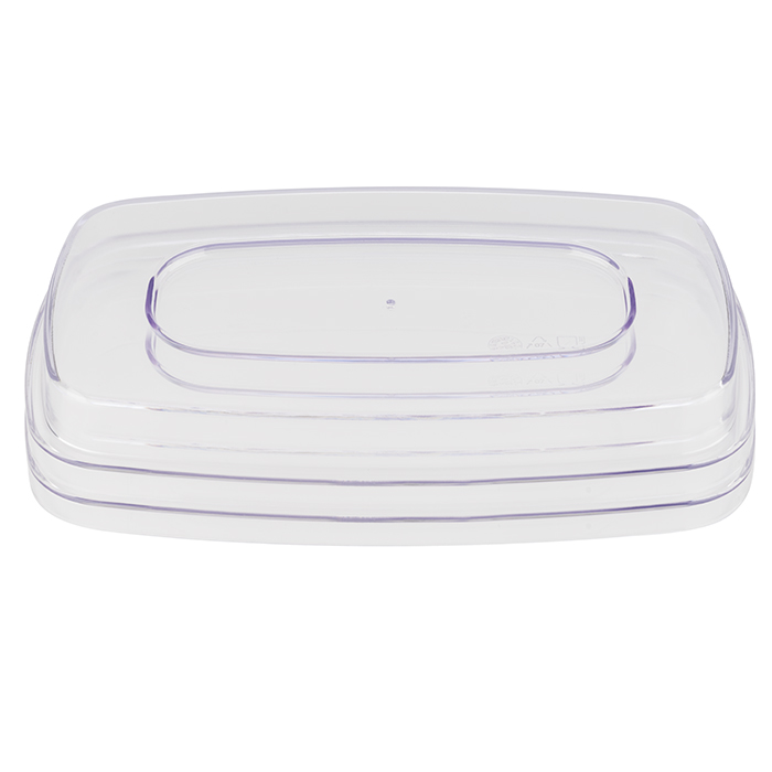 APS Deckel FRIDA, transparent, Maß: 18 x 11 x 2,5 cm, Material: SAN-Kunststoff