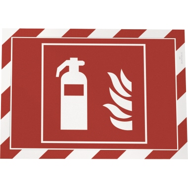 DURABLE Magnetrahmen DURAFRAME® SECURITY DIN A4 PVC rot/weiß 2 St./Pack.