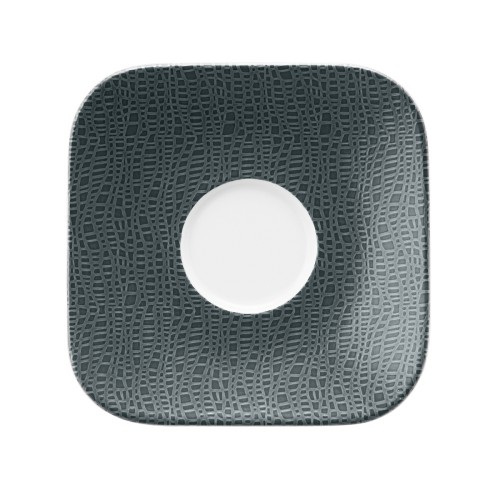 Seltmann Kombi-Untere eckig groß 16x16 cm M5387, eckig, Form: Coup Fine Dining, Dekor: 57273 anthrazit, hohe Kantenschlagfestigkeit