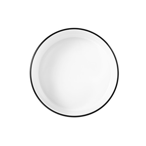 Seltmann Schale halbhoch 12 cm M5399-12, rund, Form: Good Mood, Dekor: 10826 Black Line, hohe Kantenschlagfestigkeit, Made in Germany