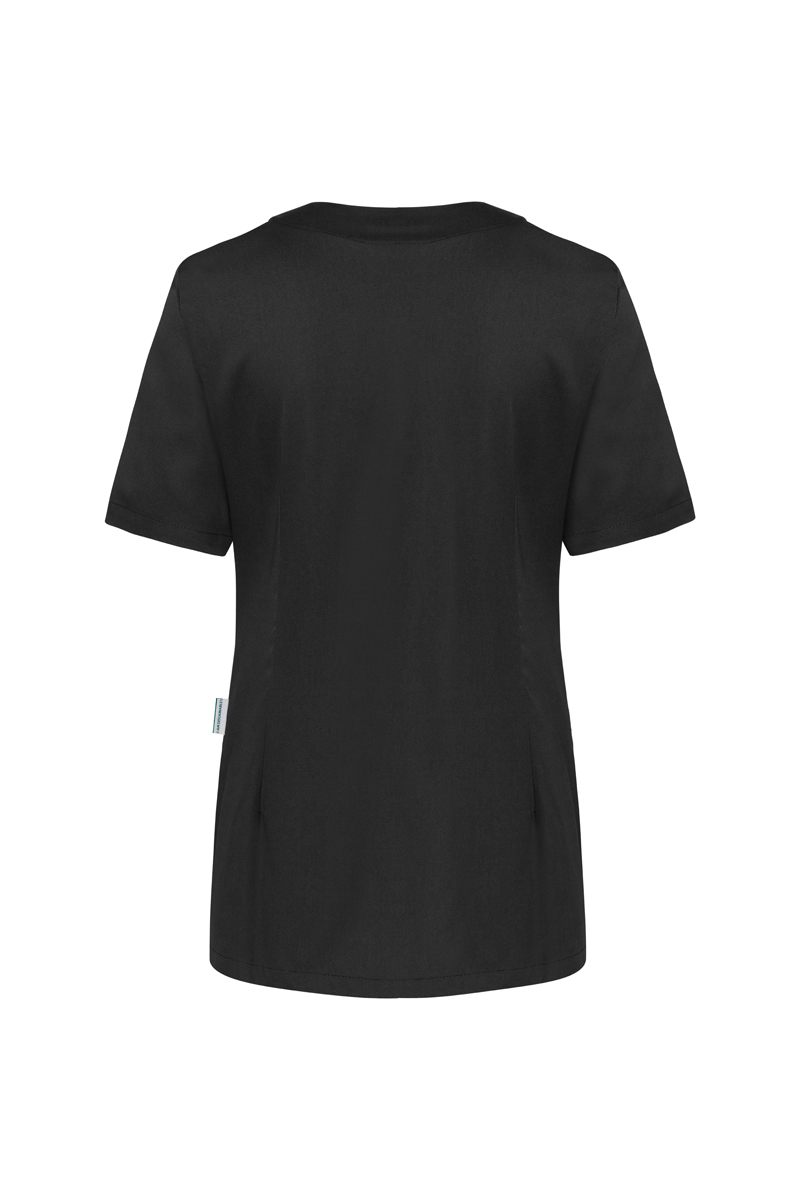 Kurzarm Damenkasack Essential , aus nachhaltigem Material , GR. 48 , Farbe: schwarz , von Karlowsky