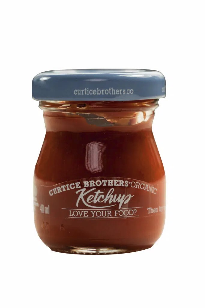 Minigläser Bio Ketchup, 84 Stück a 40ml, Glutenfrei, Zucker- und Salzreduziert