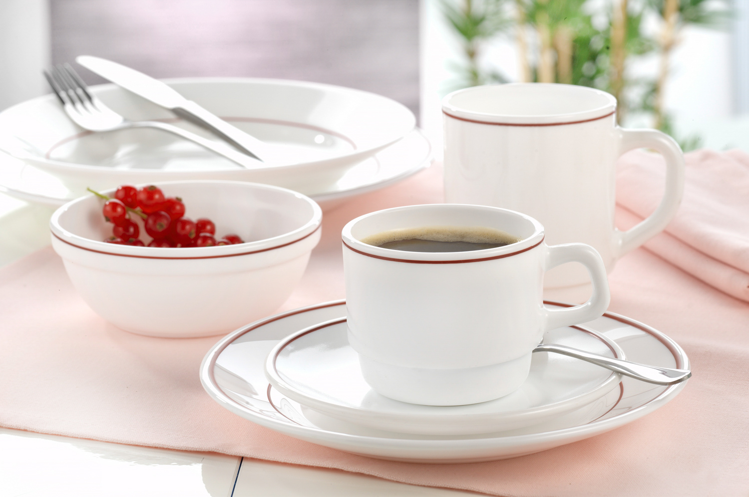 Kaffeeuntertasse Ø: 14 cm, aus Hartglas ARCOROC - Restaurant Bordeaux.