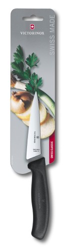 Victorinox SwissClassic, Officemesser, normaler Sch., 12cm, schwarz, Blister