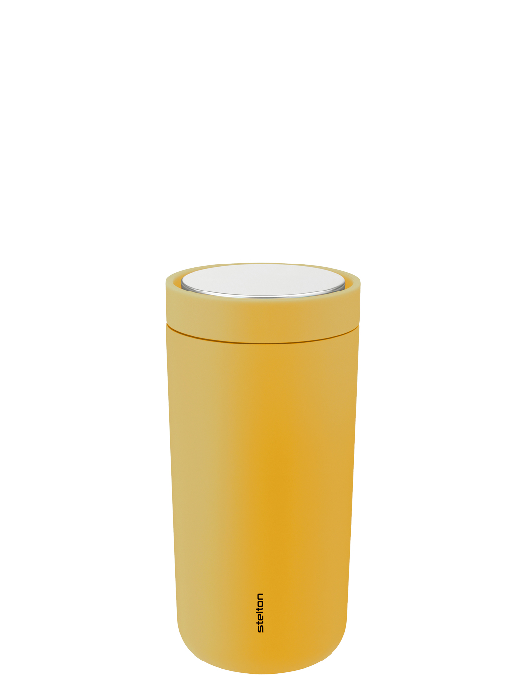 To Go Click Thermobecher soft poppy yellow - Maße: 8,2 x 8,2 x 17 cm - von Stelton