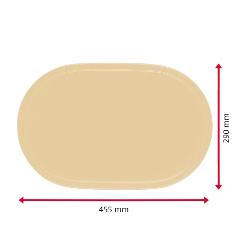 Westmark Tischset »Fun« oval, 45,5 x 29 cm, beige