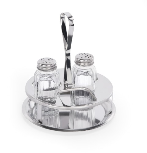 Menage MENAGE SERIE 1480. Edelstahl/Glas, › Einsätze aus Glas. 2-teilig, Salz und