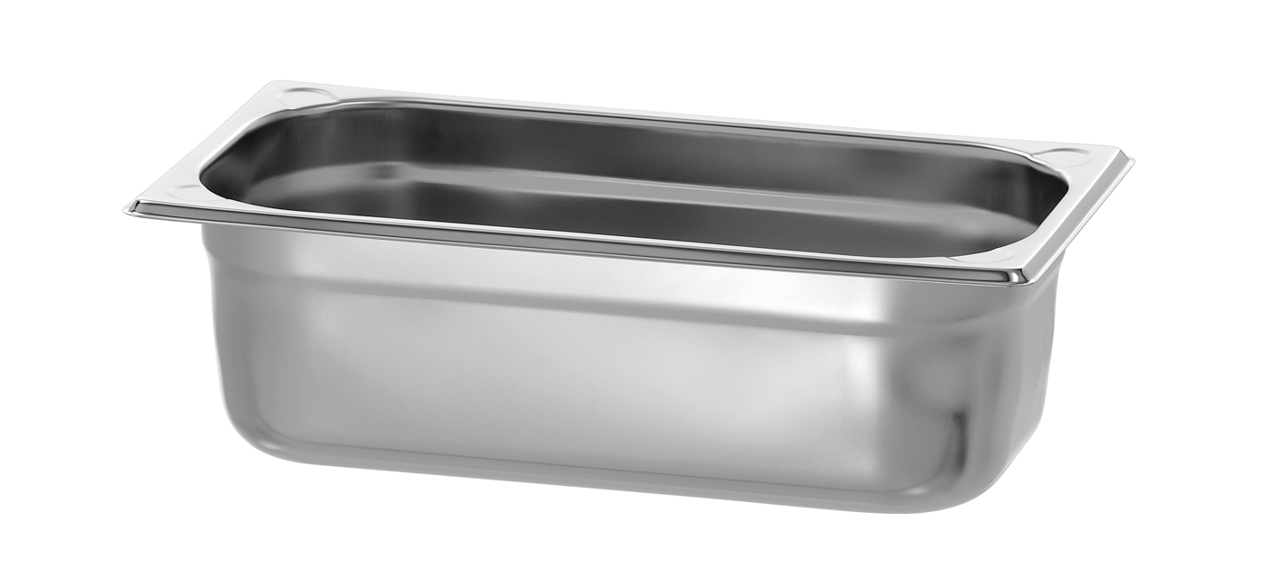 Bartscher GN-Behälter, 1/3GN,T100, Basic Line |Ausführung: Ohne Perforation | Maße: 32,5 x 17,6x 10,0 cm. Gewicht: 0,3 kg