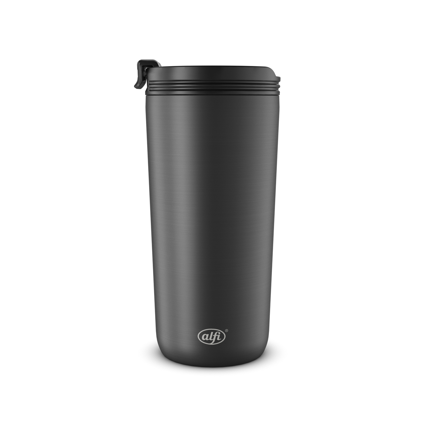 Isoliertrinkbecher IsoCoffeeMug velvet black mat 0,4 l; isoliert durch doppelwandigen Edelstahl; absolut dicht; spülmaschinenfest bis 65°C