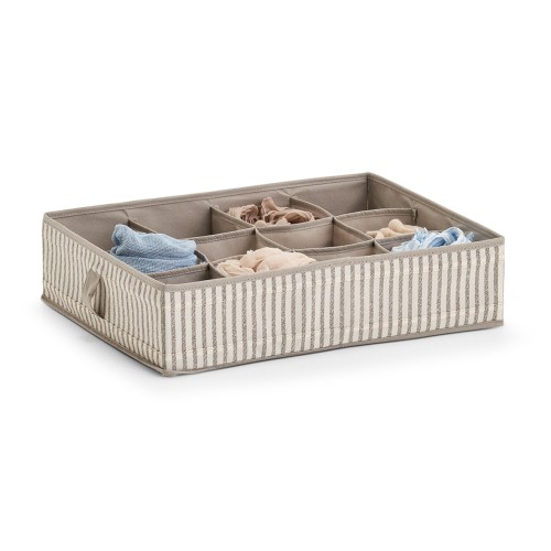 Aufbewahrungsbox, 100% Polypropylen (Vlies), 44x34x11 cm. Farbe: beige. Diese praktische Aufbewahrungsbox aus Vlies schafft zusätzlichen
