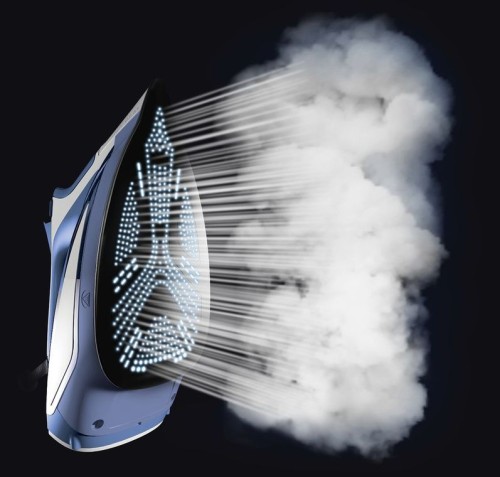 Rowenta Focus Excel Bügeleisen - blau & weiß, 2600 W, Dampfstoß 170 g/min