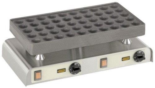 Poffertjes Grill Picco Poff mit 50 Mulden Backplatte aus Grauguss