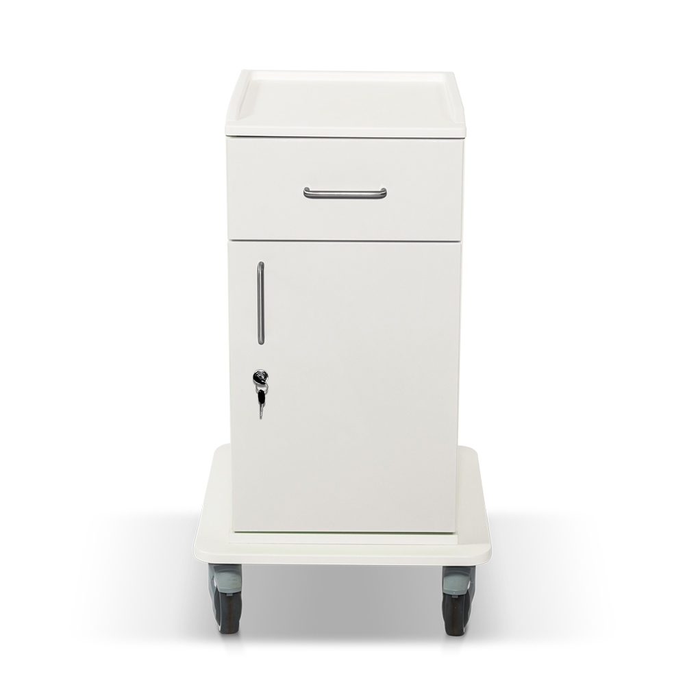 ETHERNASOLID® MULTICART Arbeitswagen T14 mit Schublade und Drehtür, weiß