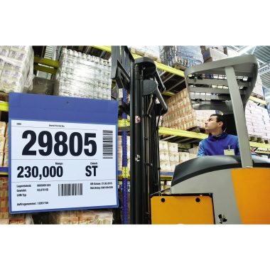 DURABLE Sichttasche Neodym DIN A4 quer Polypropylen blau 10 St./Pack.