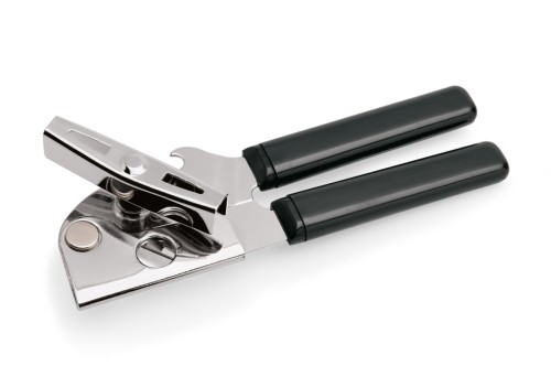 Dosen-/Flaschenöffner. verchromt. verchromt - mit Kunststoffgriffen.