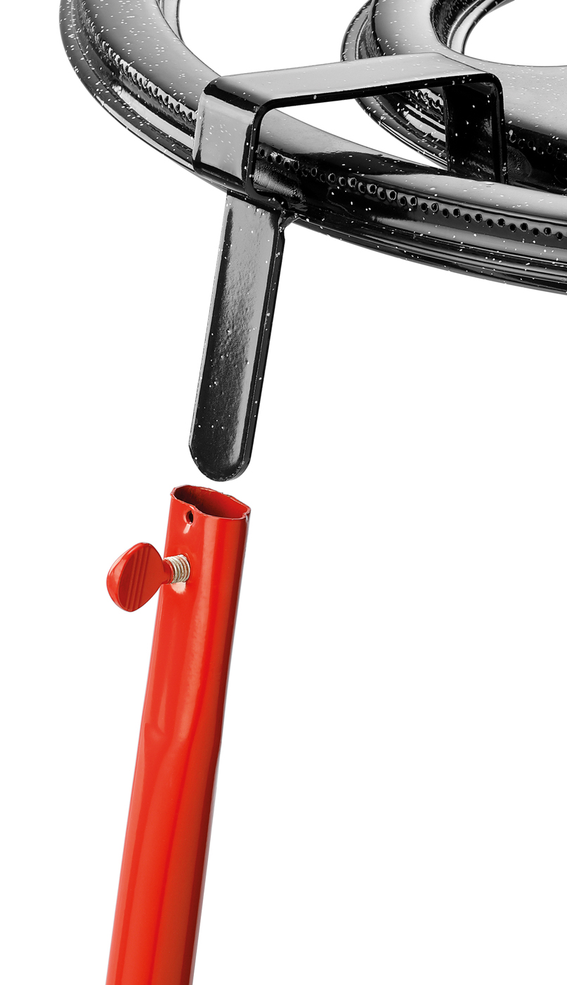 Bartscher Dreibein Paella 2K300 | Material: Stahl,Lackiert | Maße: 2,5 x 2,5 x 75,0 cm. Gewicht:1,4 kg