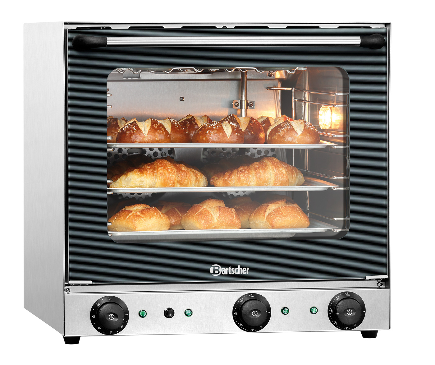 Bartscher Heißluftofen AT120 |Lüftergeschwindigkeit: 1 Stufe | Maße: 60 x 61 x58,0 cm. Gewicht: 40 kg