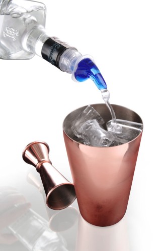 4er Set Ausgiesser Free-Flow, EVA-Kunststoff. Blau.