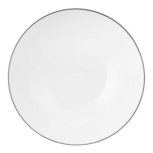 Seltmann Schüssel rund 23 cm, rund, Form: Lido, Dekor: 10826 Black Line, hohe Kantenschlagfestigkeit, Made in Germany