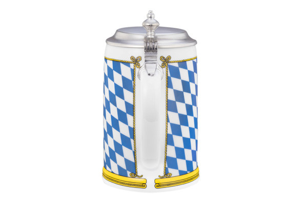 Seltmann Bierkrug mit Deckel 408, Form: Zusatzsortiment, Dekor: 24889 Bayern