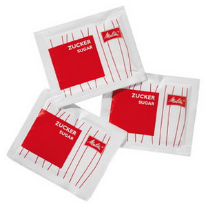 ZUCKERBRIEFCHEN von Melitta, Inhalt: 2.000 Stück à 3,6 g je Karton.
