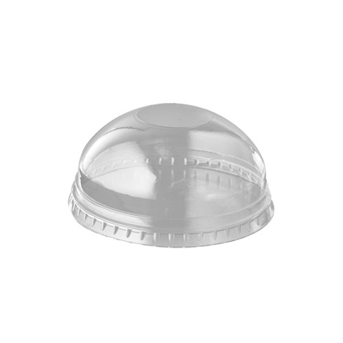 50 Dom-Deckel "Hurricane", PET rund Ø 9,5 cm · 4,5 cm glasklar ohne Lochung von Starpak