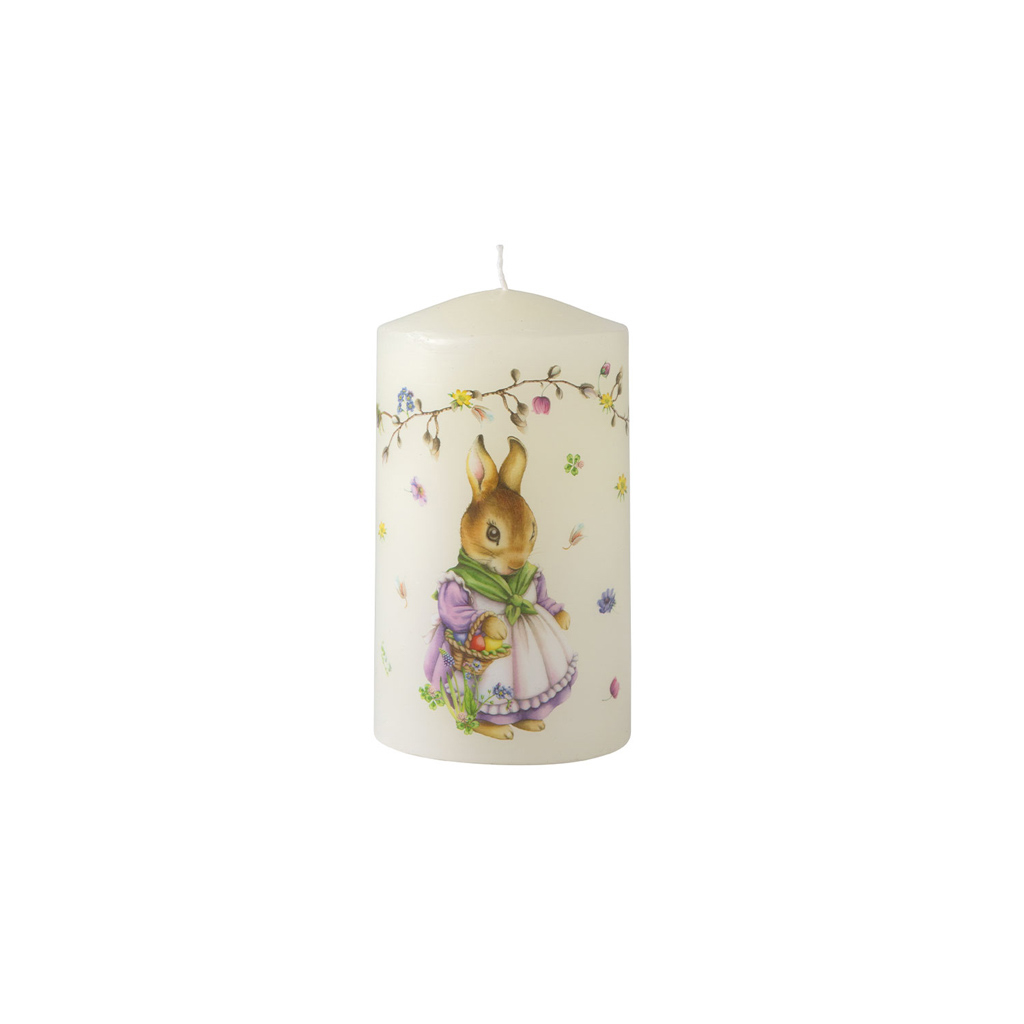 Villeroy und Boch Kerze Blumenranke - Maße: 7 x 12 cm / Ser.: Easter Accessoires