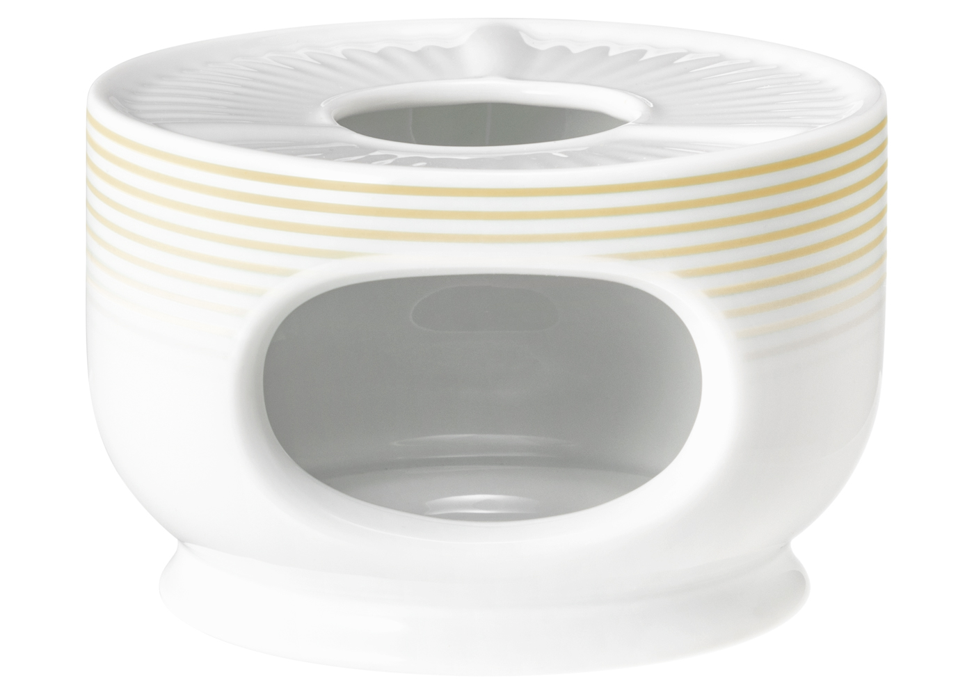 Seltmann Stövchen 1069, Form: Blues, Dekor: 57719 Sandbeige