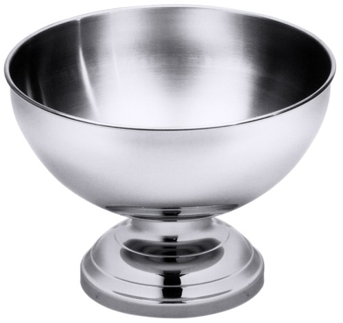 Bankett-Champagnerkühler aus Edelstahl 18/10, hochglänzend, mit gebördeltem Rand, extra schwere Luxusqualität Volumen: 15 l, Durchmesser: