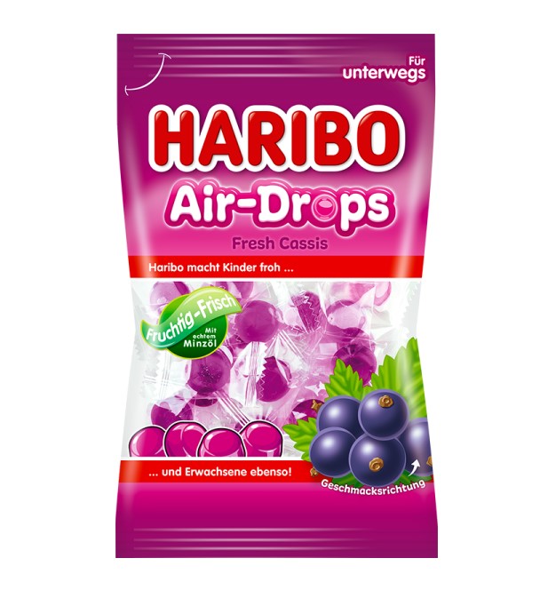 Haribo Air-Drops Fresh Cassis 100G