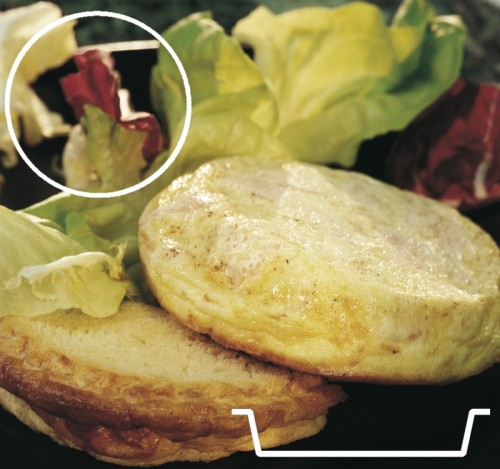 Silikonmatte Florentiner Backmatte aus schwarzem glasfaserverstärktem Silikon Durchmesser: 10,2 cm, Höhe: 2 cm, GN: 1/2, Anzahl