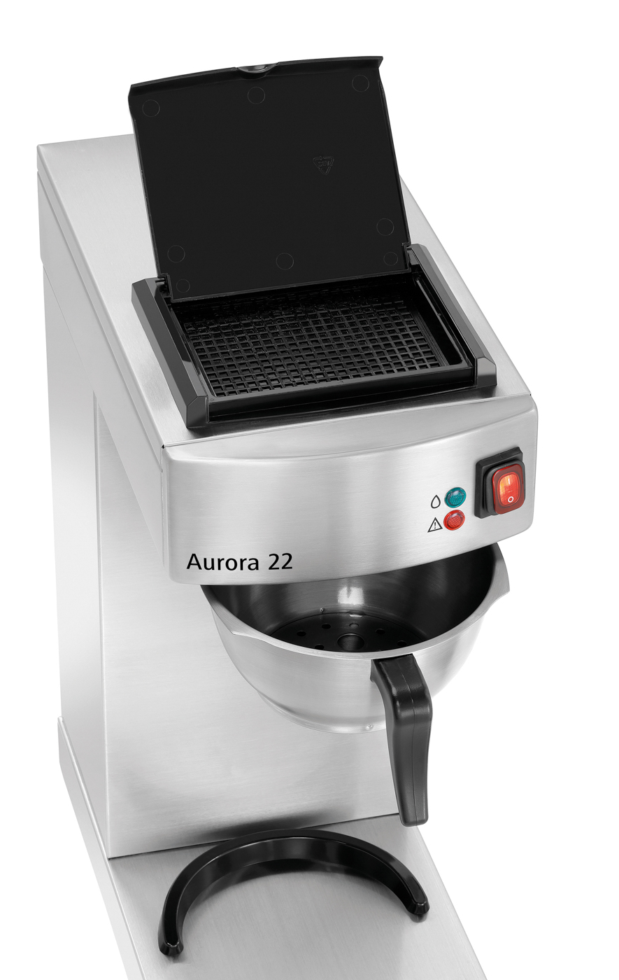Bartscher Kaffeemaschine Aurora 22 | Steuerung:Kippschalter | Maße: 21,5 x 40,5 x 52,0 cm.Gewicht: 8 kg