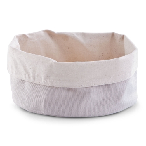 Zeller Brotbeutel, rund, Baumwolle, grau/créme