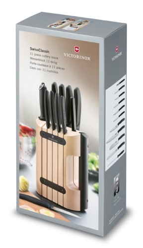 Victorinox Messerblock CLASSIC, 11-tlg, Nylongriffe schwarz