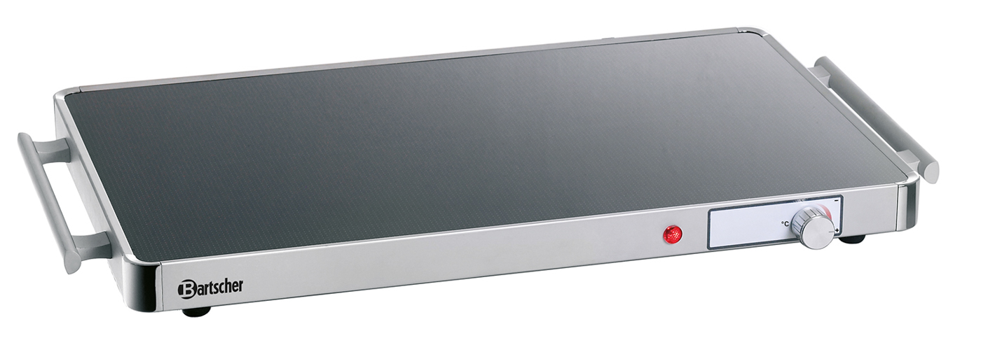Bartscher Warmhalteplatte WP150 1/1 | Gastronorm:1/1 GN | Maße: 57 x 33,5 x 4,0 cm. Gewicht: 3,4 kg