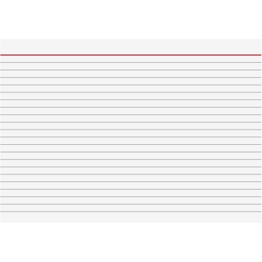 BRUNNEN Karteikarte DIN A5 quer liniert weiß 100 St./Pack., Format der Karte: DIN A5 quer, liniert, Grammatur: 180