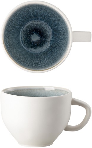 Junto Aquamarine (türkis) von Rosenthal, Kombi-Obertasse, aus Steinzeug - spülmaschinengeeignet