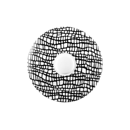 Seltmann Deckel zur Zuckerdose 0,26 l, rund, Form: Life, Dekor: 25677 Fashion glamorous black, hohe Kantenschlagfestigkeit, Made in Germany