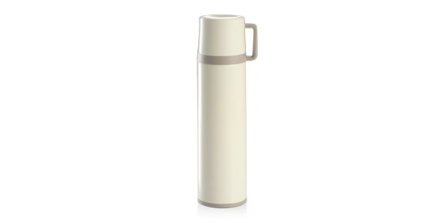 Isolierflasche mit Tasse CONSTANT CREAM 1,0 l, aus Edelstahl